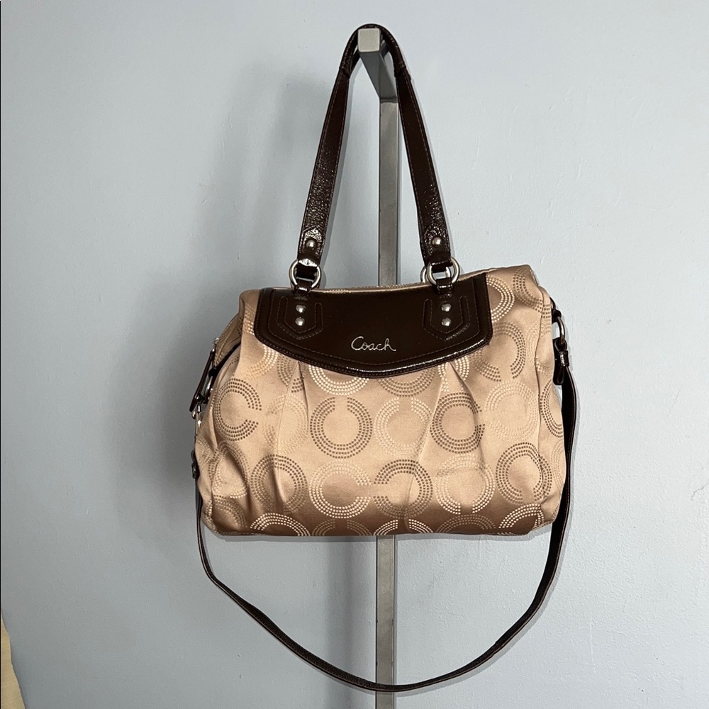 Coach Ashley Dotted Op Art Convertible Shoulder Bag